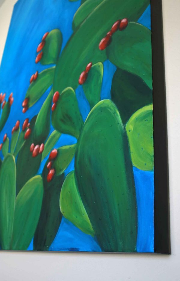 Prickly Pear Cactus Painting