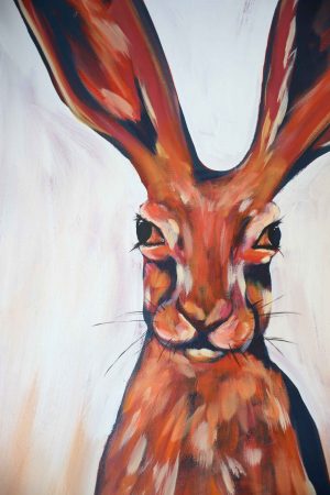 Jack Rabbit painting by Julie Wright