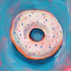 Donut Breakfast Painting