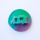 Julie Wright Food Truck Art Plaster Relief
