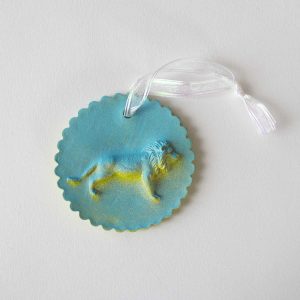 Julie Wright Art Plaster Relief Ornament