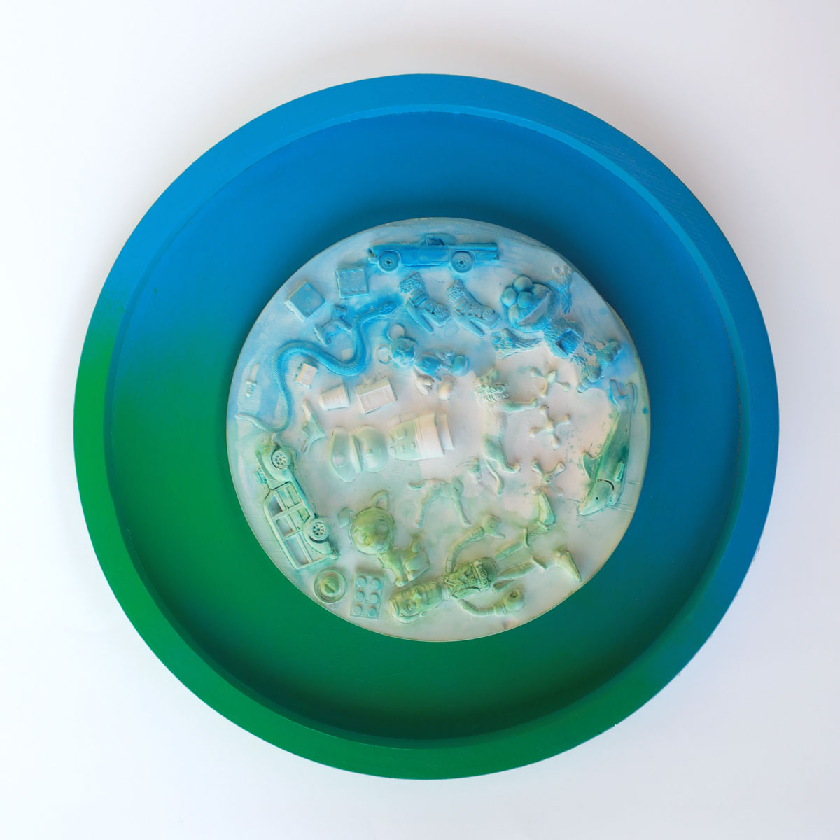 Playtime Julie Wright Art Plaster Relief