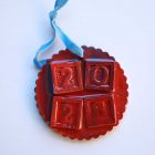 Julie Wright Art Plaster Relief Ornament