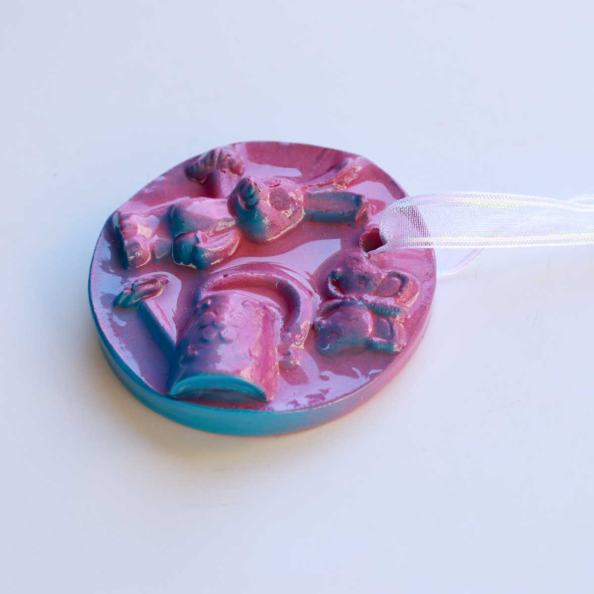 Julie Wright Art Plaster Relief Ornament