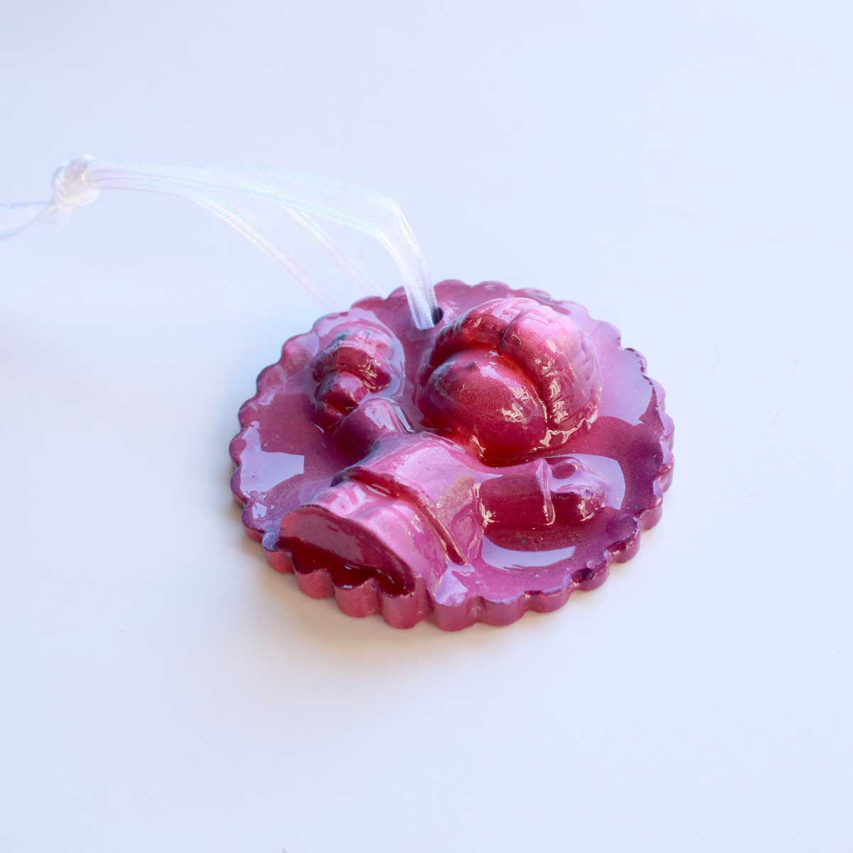 Julie Wright Art Plaster Relief Ornament