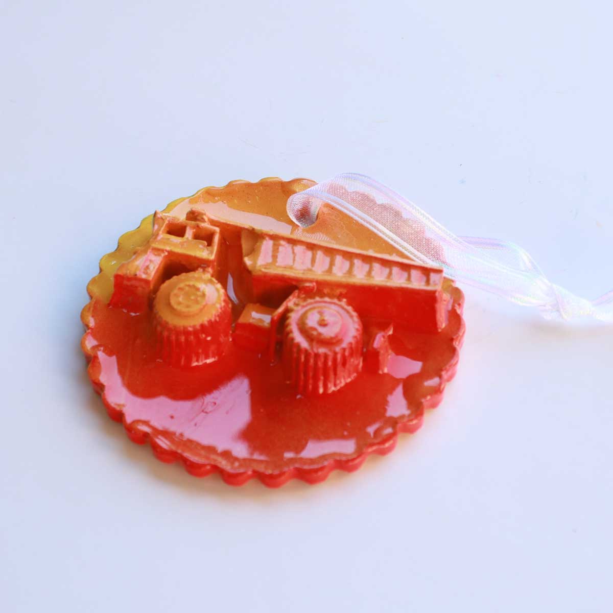 Julie Wright Art Plaster Relief Ornament