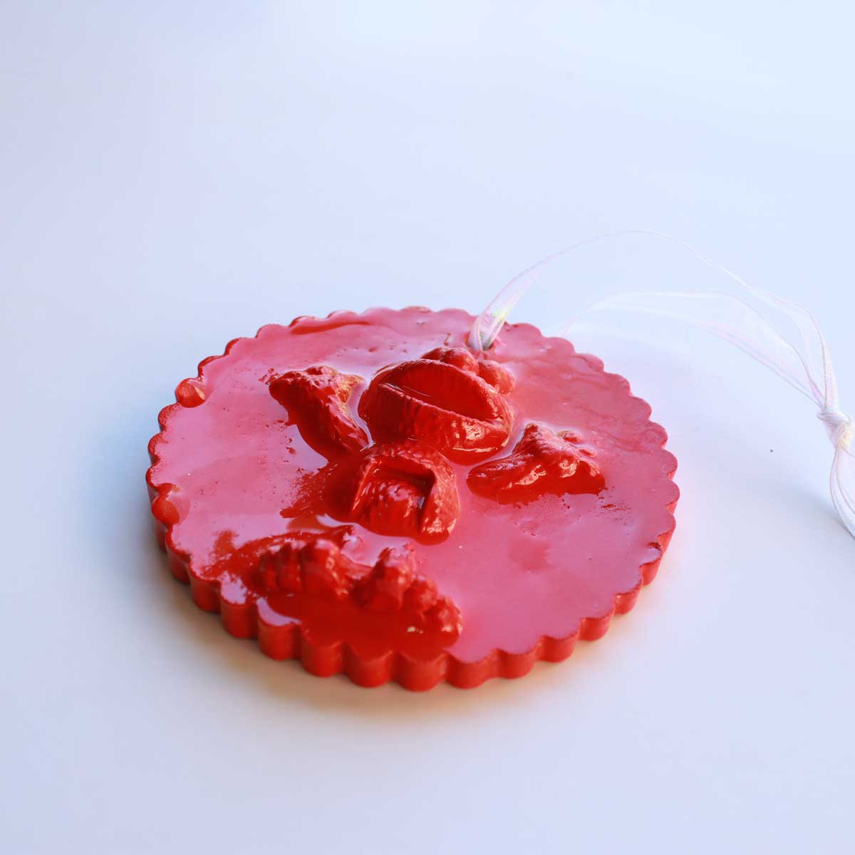 Julie Wright Art Plaster Relief Ornament