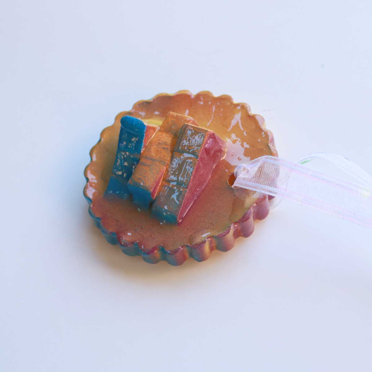 Julie Wright Art Plaster Relief Ornament