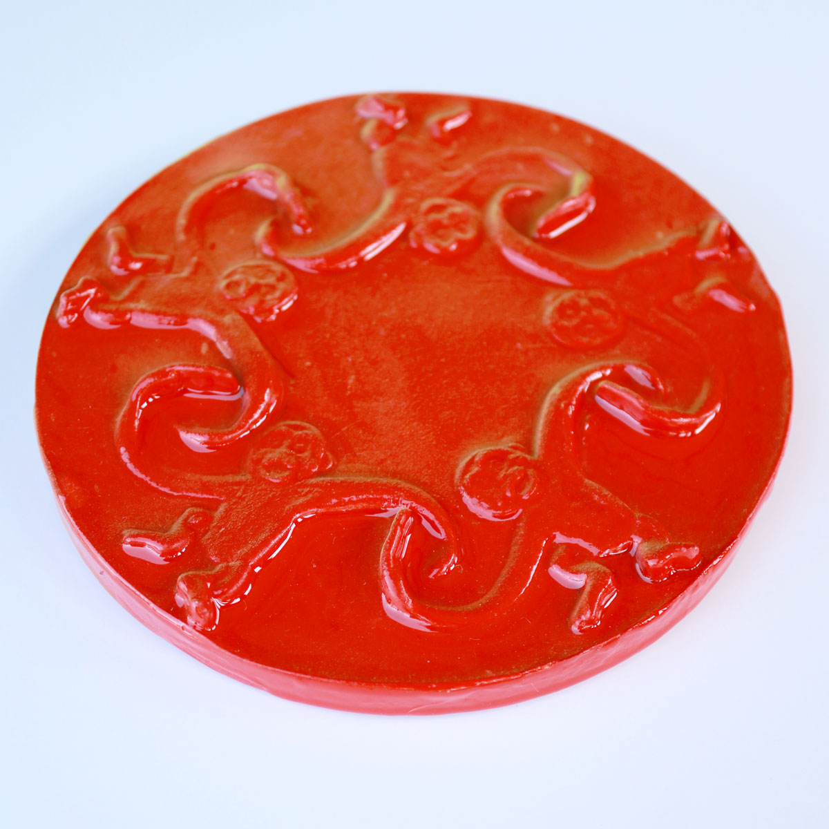 Julie Wright Art Plaster Relief - Barrel of Monkeys